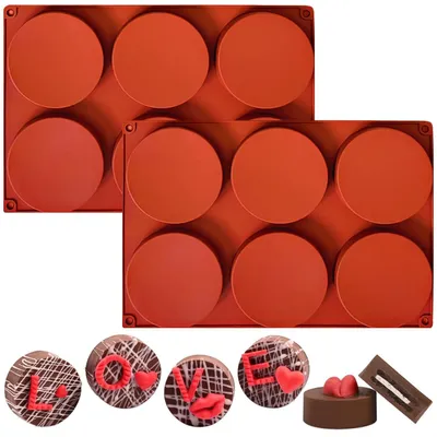 Productafbeelding van Bakvorm taartvorm cakevorm - Rond - Siliconen - 2 stuks - Voor muffins en cupcakes