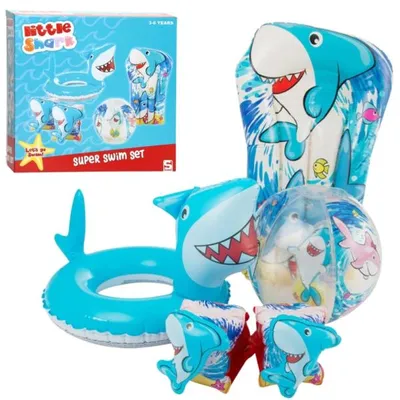 Immagine prodotto di Set da bagno 5 pezzi Little Shark Blu