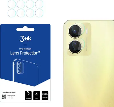 Obrázek produktu pro 4x Sklo na kameru 3mk pro Vivo Y16 - Transparentní KP22736