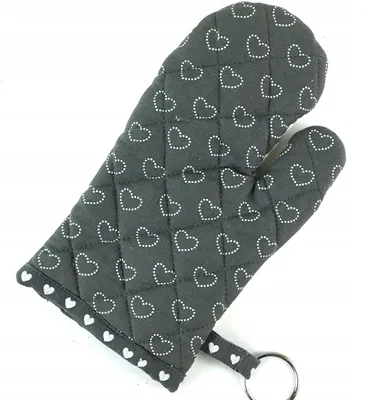 Produktbild von Clayre&Eef "Amore" Küchenhandschuh Größe S Grau