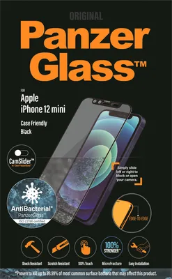 Produktbild von PanzerGlass CamSlider™ Screen Protector für das iPhone 12 Mini