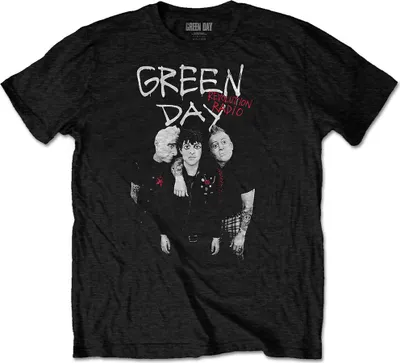 Produktbild von Green Day Red Hot Black S T-Shirt
