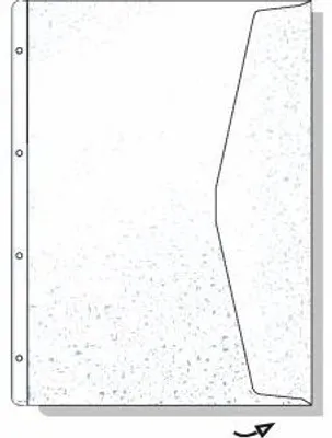 Produktbild von Rexel Doku-Hülle A4 übergroß, fs (5), 220 x 300 mm, Transparent, 0,13 mm, 250 mm, 328 mm, 4 mm