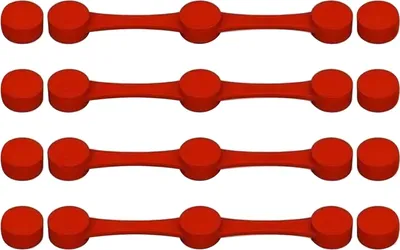 Produktbild von Magnetische Silikonschnalle für die Heißluftfritteuse, Schnellverschluss, hitzebeständiger Silikon-Clip, Verriegelung für Pergamentpapier, Papierhalter für die Heißluftfritteuse mit Magnet