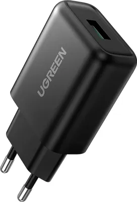 Produktbild von UGREEN USB-A QC 3.0 18W Wall Charger-EU Black