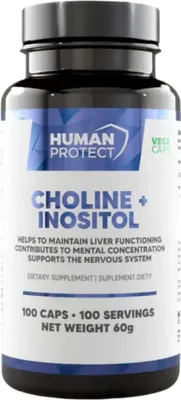 Immagine prodotto di Human Protect Colina + Inositolo in capsule - Per la chiarezza mentale e la salute del fegato