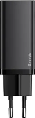 Zdjęcie produktu dla Incarcator priza, szybki Baseus GaN2 Lite 65W USB / USB Typ C Quick Charge 3.0 Power Delivery (azotek galu) czarny (CCGAN2L-B01)