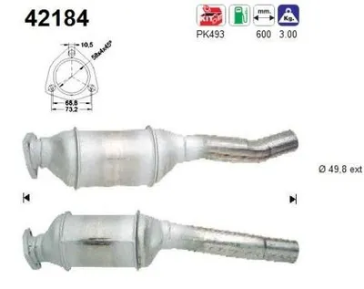 Obrázek produktu pro Katalyzátor Audi 80 1.6-2.0 Euro 1 2