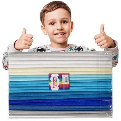 Produktbild von HAPPY COLOR Krepppapier gekreppt 8 Rollen Bunt