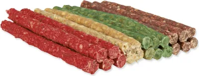 Obrázek produktu pro Směs žvýkacích tyčinek pro psy 12 x 0,9-1 cm 100 kusů