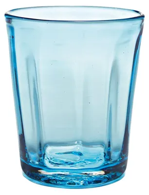 Immagine prodotto di Zafferano Set 6 Bicchieri Bei Tumbler in Vetro Soffiato a Bocca Colore Acquamarina, Lavorazione Artigianale a Mano Volante per Tavola Elegante