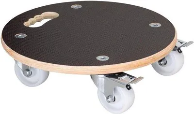 Obrázok produktu pre Záhradný vozík Ø 38 x 11 cm s Maxigripom a certifikátom– pre vnútorné aj vonkajšie použitie – nosnosť 250 kg – vyrobené v Nemecku
