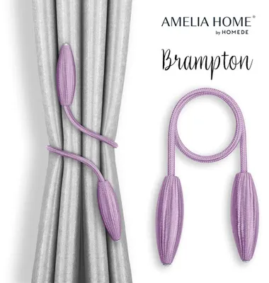 Zdjęcie produktu dla Upinacze do zasłon BRAMPTON 2szt śliwkowe AmeliaHome