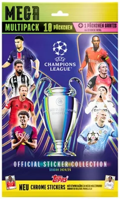 Image de Topps 2024/2025 Champions League MEGA Multipack – 66 Stickers