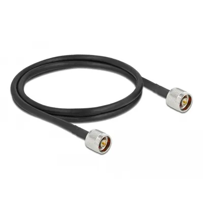 Produktbild von DeLOCK Antennekabel N Stecker zu N Stecker LMR/CFD300 1 m low loss, 1 m, LMR300, Schwarz
