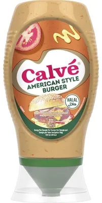 Produktbild von Calvé American Style Burgersauce 430 ml – Würzige, cremige Burger-Sauce