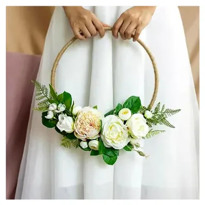 Produktbild von Metallringe Drahtringe zum Basteln in 3 Größen 10 cm, 15 cm, 20 cm Silber Dekoringe zum Aufhängen für Makramee, Traumfänger, Hochzeitskranz und Wandbehang