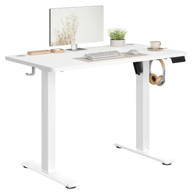Produktbild von VASAGLE Höhenverstellbarer Schreibtisch, Schreibtisch Elektrisch Höhenverstellbar 80 x 50 cm, Stehschreibtisch mit 4 Memory-Tasten, Computertisch