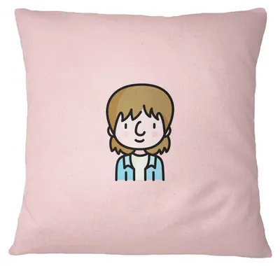 Kissenhülle 45x45 cm, Hellrosa, Polyester, mit Reißverschluss