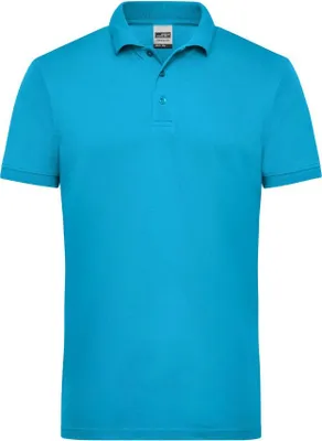 Produktbild von James & Nicholson Herrenpoloshirt Workwear,Gr. 3XL,türkis