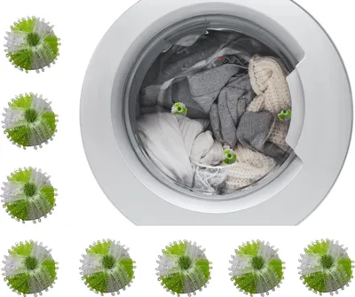 Produktbild von 8 Stück Waschbälle Fusselbälle Flusenbälle Fusselfänger für Waschmaschinen