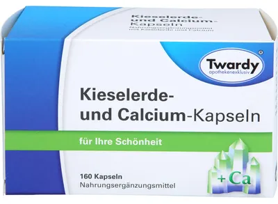 Produktbild von Twardy Kieselerde- und Calcium-Kapseln für Ihre Schönheit, 160 St. Kapseln