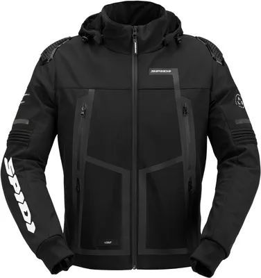 Immagine prodotto di Spidi Warrior H2OUT, felpa impermeabile per motociclisti, colore nero, taglia L