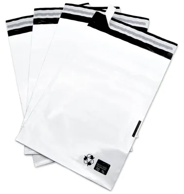 Kunststoff-Versandtaschen, 450x600+40 mm, 100 Stück, selbstklebend