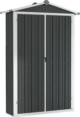 Immagine prodotto di vidaXL Capanno per attrezzi antracite 116x45x175 cm Acciaio zincato