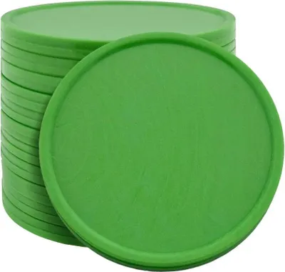 Produktbild von CombiCraft Kunststoff Wertmarken Ø35mm hellgrün - 100 Stück