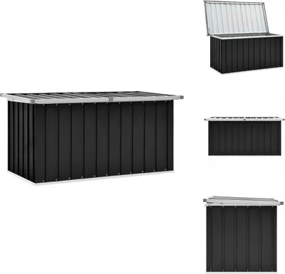 Obrázek produktu pro vidaXL Zahradní box antracit 129 x 67 x 65 cm - Zahradní boxy