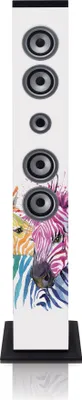 Produktbild von iCES IBT-6 Bluetooth Turmlautsprecher - 40 Watt RMS - PLL FM Empfänger - USB Wiedergabe - Bluetooth Streaming - USB Ladefunktion - AUX-In - NY - Anthrazit