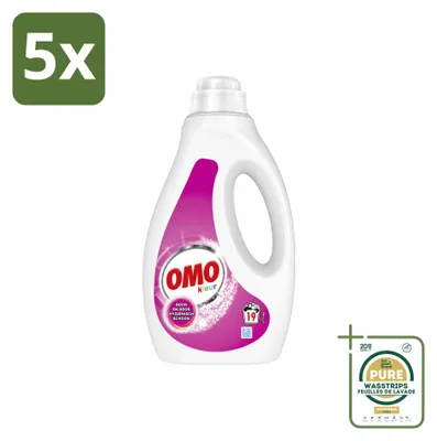 Produktbild von 5 x OMO Flüssigwaschmittel Color - 950 ml - Vorratspackung - 5 Stücke