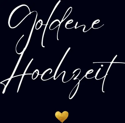 Produktbild von Gästebuch "Goldene Hochzeit"- Premium Gästebuch Blanko