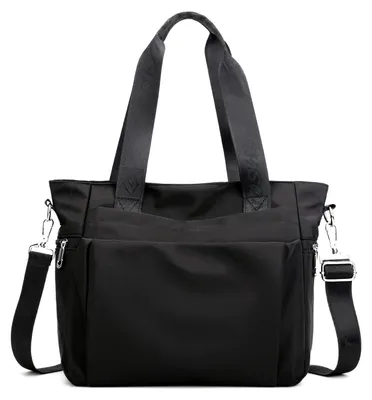 Imagen del producto de Omgoods - Bolso de hombro de nylon para mujer, con múltiples compartimentos
