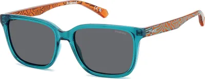 Produktbild von Polaroid Kinder PLD 8063/S Turquoise 49/14/130 JUNIOR Sonnenbrillen