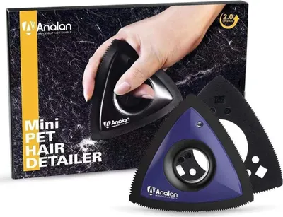Produktbild von Tierhaarentferner effizientere Tierhaarentfernung mit innovativem, dreieckigem Design Teppich, Auto, Möbel, Kleidung, Bettwäsche, (Ideal für die Entfernung von Hunde- und Katzenhaa