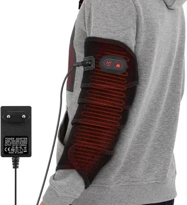 Productafbeelding van Verwarmende wrap voor armen, flexibele verwarmingspad voor enkel, been, elleboog en pols. Snel opwarmende body wrap met 4 warmtestanden en 3 timerinstellingen