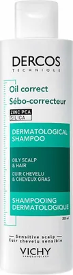 Immagine prodotto di Vichy Dercos Oil Correct Shampoo normalizzante per capelli e cuoio capelluto grassi, 200 ml