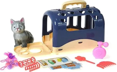 Immagine prodotto di Gatto con gabbia da trasporto con accessori