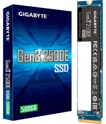 Zdjęcie produktu dla SSD 500GB Gigabyte Gen3 2500E   PCI-E 3.0   NVMe 1.3