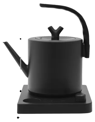 Image de Bouilloire, chauffage rapide, écran LED, noire, capacité de 1 à 2 litres