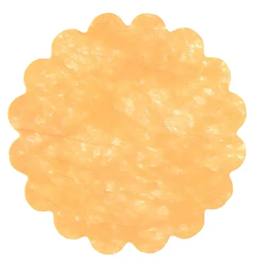 Image de Beutel décoratif, 100 pièces, aspect tissu TNT, motif floral, collection "Poly Lab" (diamètre 24 cm), couleur orange
