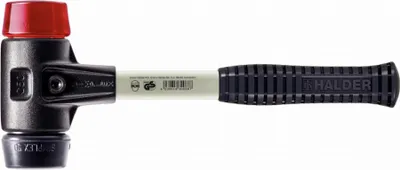 Produktbild von HALDER SIMPLEX Hammer Gefüllter Gummi / Kunststoff mit verstärktem Tempergussgehäuse und Glasfaserstiel - D=50 mm - 3726.050