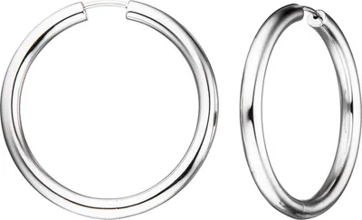 Produktbild von JOBO Creolen rund 925 Sterling Silber Ohrringe Silberohrringe Silbercreolen