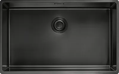 Produktbild von FRANKE Spüle MYTHOS MASTERPIECE BXM 210/110-68 ANTHRACITE mit Druckknopfventil / Edelstahlspüle / PVD-Beschichtung