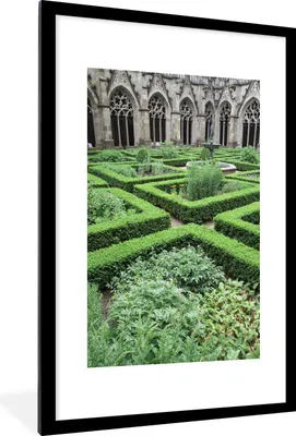 Produktbild von MuchoWow® Gerahmtes Poster Garten - Domtoren - Utrecht 60x90 cm - Poster mit Schwarzem Bilderrahmen Wandposter Rahmen Foto Bilder - Dekoration - Wandposter Wohnzimmer - Hochwertig