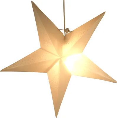 Produktbild von Wetterfester LED Außenstern Kassandra, Weihnachtsstern, Leuchtstern 60 cm Incl. 7 m Kabel & LED Leuchtmittel - Weiss, Weiß, Plastik, Weihnachtsstern, Adventsstern
