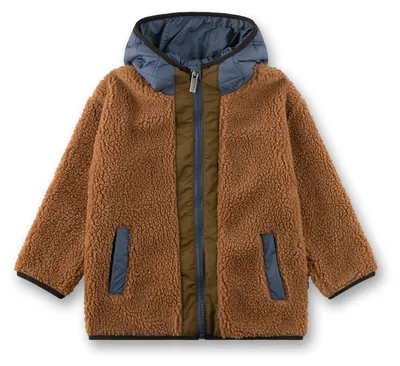 Produktbild von Sanetta Pure Jungen-Jacke braun aus Teddyplüsch  62