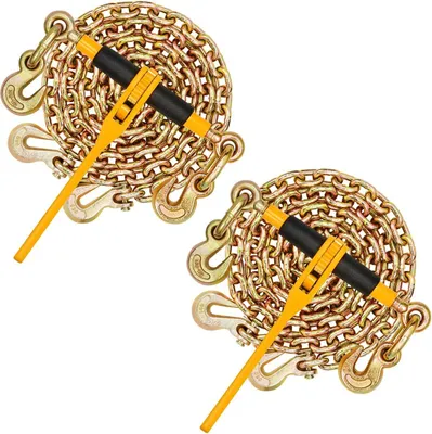 Immagine prodotto di Kit catena e tenditore Tenditore a cricchetto da 3/8"-1/2" Catena da 3/8" x 10' Confezione da 2